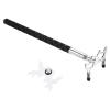 PATIKIL Retractable Billiards Cue Stick Bridge, Silicone Pool Cue Accessory with Removable Metal Low Bridge Head for Pool Table Competition, Silver/White view 1