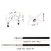 PATIKIL Retractable Billiards Cue Stick Bridge, Silicone Pool Cue Accessory with Removable Metal Low Bridge Head for Pool Table Competition, Silver/White view 2
