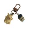 Cute Capybara 3D Keychain Cartoon Resin Animal Keyring Bag Pendant Fashion Accessory for Backpack and Phone Decoration view 4