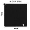 Beelvtifl Fishing Towel with Clip, Microfiber Towels Accessories for Fishing Rag, Sports Fitness, Camping, Workout, Soft and Quick-Drying, Bigger Size -16x16 inches, Blue+Grey+Black view 2