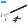 PATIKIL Retractable Billiards Cue Stick Bridge, Silicone Pool Cue Accessory with Removable Metal Low Bridge Head for Pool Table Competition, Silver/Black view 3