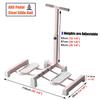 SGeneE Pink Leg Exercise Equipment Cardio Trainer, Durable Total Body Exerciser with Mat& Adjustable Rods, Interesting Ski Exercise Machine view 3