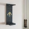 Lightsaber Wall Mount with Pattern, Wooden Lightsaber Stand for Lightsaber Display, Vertical Lightsaber Wall Mount Holder for Most Lightsaber Displays, Gift for Lightsaber Collectors (04) view 1