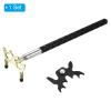 PATIKIL Retractable Billiards Cue Stick Bridge, Silicone Pool Cue Accessory with Removable Metal Low Bridge Head for Pool Table Competition, Gold/Black view 3