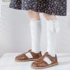 Angel Baby Girls Knee High & Long Socks, Bow Ruffled, Cotton Tube Stockings, Dress Socks, 4-6 Years, White (2 Pairs) view 2