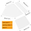 BIYQFCR White Baseball Home Plate Baseball Bases 5 Piece Set for Kids and Adults Build Strength and Flexibility for Baseball Softball Softball Backyard Playground School Practice view 2