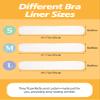 10Pcs Cotton Bra Liners, 3-Layer Rectangle Under Breast Sweat Pads for Women, Bra Sweat Liners, Reusable, Washable, No-Slip (M) view 4