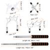 PATIKIL Retractable Billiards Cue Stick Bridge, EVA Pool Cue Accessory with Removable Metal Low/High/Cross Bridge Head for Pool Table Competition, Silver/White view 2