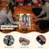Giantex 20 Inch Foosball Table - Tabletop Football Table w/LED Lights, Realistic Players & 2 Balls, Wooden Soccer Game Table for Kids Adults, Mini Foosball Table for Party, Game Room, Family Night view 2