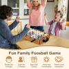 Giantex 20 Inch Foosball Table - Tabletop Football Table w/LED Lights, Realistic Players & 2 Balls, Wooden Soccer Game Table for Kids Adults, Mini Foosball Table for Party, Game Room, Family Night view 4