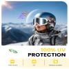 SNOWER Kids Ski Goggles, Anti-Fog Snow Goggles with OTG Design, 100% UV Protection, HD Lens for Kids Boys Girls view 2
