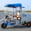 DEOPXF Adult Tricycle Cover Outdoor Waterproof Electric Tricycle Awning Sanbengzi Canvas Rain Cover Sturdy Frame Windproof Applicable to All Seasons(Blue,39.4in) view 1
