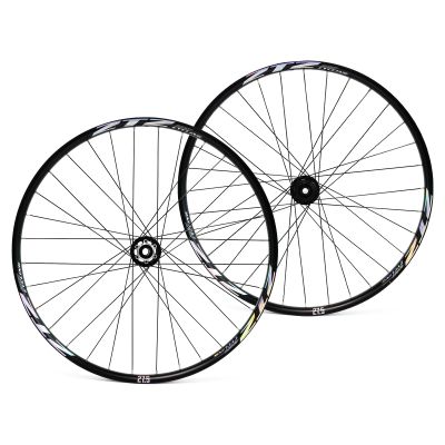 ZTZ 27.5"/29" Thru Axle Boost Mountain Bike WheelsetAluminum Alloy Rim 32H Bike WheelsFront 15 * 110mm Rear 12 * 148mm Disc Brake MTB WheelSetFit 8-12 Speed Cassette (Front+Rear Wheels, 27.5 inch)