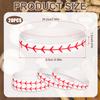 XIHIRCD 20pcs Baseball Bracelets, Silicone Softball Wristbands Motivational Sports Ball Bracelets Party Sports Events Team Favors for Men Women Baseball Players view 2