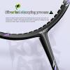 MBFISH Badminton Racket Set, Equipped with 1 Carbon Fiber Badminton Racket, 3 Shuttlecocks, 2 Replacement Grips, and 1 Badminton Bag - PHOT Series Perfect for Outdoor Sports 5U Sound Velocity 1P view 4