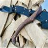 EGKH-12 Inch Custom Axe Knife, Viking Seax Axe,Machete Knife,Tactical Tomahawk, Survival-Heavy Duty Machete, Camping, Outdoors, Survival view 3
