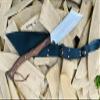 EGKH-12 Inch Custom Axe Knife, Viking Seax Axe,Machete Knife,Tactical Tomahawk, Survival-Heavy Duty Machete, Camping, Outdoors, Survival view 4