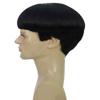 BC GOODS BY Adult Men's 9 Inch Halloween Retro Bowl Cut Wig  Black Colors, Soft Synthetic Hair for Festivals & Anime Parties Flame-Retardant Synthetic Fiber view 3
