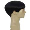 BC GOODS BY Adult Men's 9 Inch Halloween Retro Bowl Cut Wig  Black Colors, Soft Synthetic Hair for Festivals & Anime Parties Flame-Retardant Synthetic Fiber view 4
