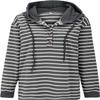 ULLiaN Womens Oversized Striped Color Block Hoodies Casual Long Sleeve Drawstring Side Pullover Hooded Womens Long Tee Shirts (05,XL) view 3