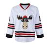 Men's Clark #00 Griswold Movie Hockey Jersey Stitched X-Mas Christmas Vacation (US, Alpha, Large, Regular, Regular, White) view 3