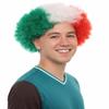 BC GOODS BY Adult Unisex Italy Jumbo Sport Fun Wigs | Afro Patriotic Wig with Breathable Capless Cap for Men and Women| Synthetic Fiber Wig Perfect for Sport's and Halloween Cosplay view 3