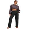 ELESOL Women's Athletic Pants - Polyester Rayon Spandex Blend Protective Pants Black view 1