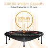 ALTLER 40"/48" Foldable Mini Fitness Rebounder with Adjustable Foam Handle, Max Load 330/440 lbs, Indoor Cardio Exercise Rebounder for Adults view 4