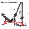 VIVITORY Leg Press Machine & LAT Pull Down - Heavy Duty Full Body Workout Equipment for Home Gym, Effective for Glutes, Hamstrings & Quads, Includes Weight Storage view 2