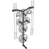 Lifeswell Wall Mounted Weight Plate Rack, Heavy Duty Olympic Barbell Holder & T Bar Row Landmine Attachment, 6 Hook Holes, 5 Pegs & 4 Barbell Storage, Space-Saving Home Gym Organizer view 1