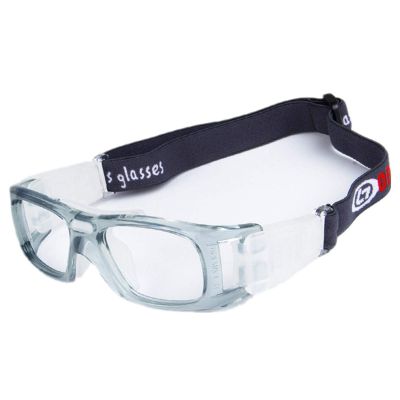 WIVKS Sports Basketball Goggles, Anti Fog Dribbling Soccer Safety Protective Eyewear for Adult Youth Racketball Hockey Golf (Transparent Grey)