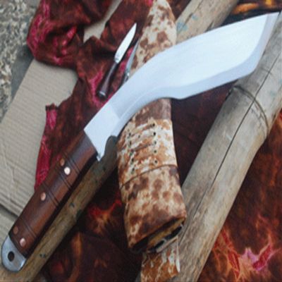 EGKH 11 Inch Extreme Military Tactical Kukri Knife | Handmade and Handforged by Blacksmiths of Nepal | Commando Tactical Knife | Full Tang Rosewood Handle