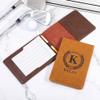 BYFDIY Custom Name Golf Scorecard Holder Leather Personalized Monogram Golf Yardage Book Cover Birthday Gifts 13.784.53INCH 5 Colors view 3