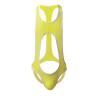Men's Leotard Bodysuit Stretch Wrestling Singlet Jumpsuit Thong One-Piece G-String Underwear Hollow Out Yellow view 3