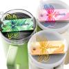 iDIY Personalized Stanl-y Name Plate - Stanl-y Cup Accessories for Daughters, Granddaughters, Nieces, and Girls Stanl-y Name Plate 40oz Dragonfly shape view 1