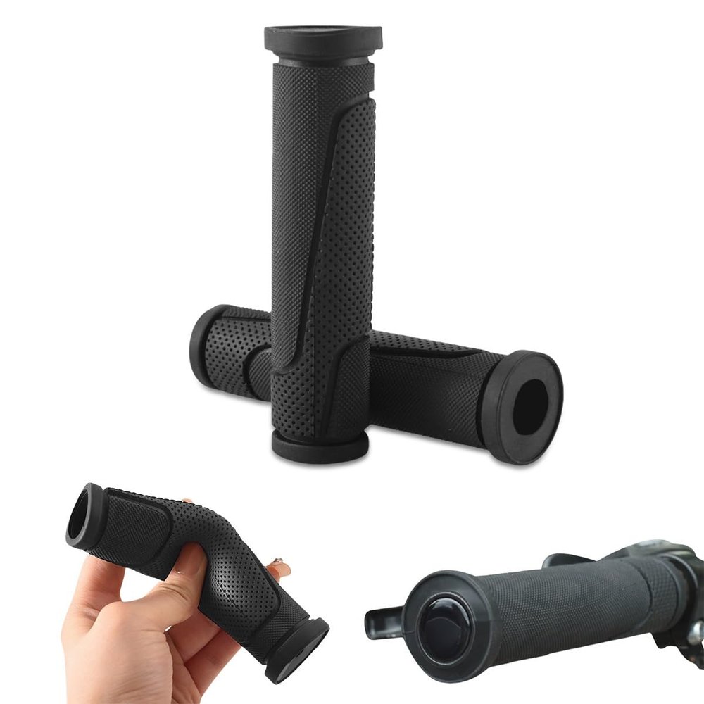 ADZJOY 2pcs Universal MTB Bicycle Handlebar Grips, Thickened TPE Rubber Handlebar Sleeves, Fits Mountain Bike Long Grips 4.92 * 0.87 Inch(Double Pass Model)