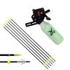 FENJANER Archery 6Pcs Bowfishing Arrows 31.5inch and Bowfishing Reel Kit Solid Fiberglass Arrow with Fish Broadhead for Recurve Bow and Compound Bow Fishing Hunting (6Pcs Arrows + 1 Bowfishing Reel) view 1
