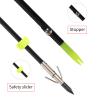 FENJANER Archery 6Pcs Bowfishing Arrows 31.5inch and Bowfishing Reel Kit Solid Fiberglass Arrow with Fish Broadhead for Recurve Bow and Compound Bow Fishing Hunting (6Pcs Arrows + 1 Bowfishing Reel) view 3