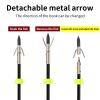 FENJANER Archery 6Pcs Bowfishing Arrows 31.5inch and Bowfishing Reel Kit Solid Fiberglass Arrow with Fish Broadhead for Recurve Bow and Compound Bow Fishing Hunting (6Pcs Arrows + 1 Bowfishing Reel) view 4