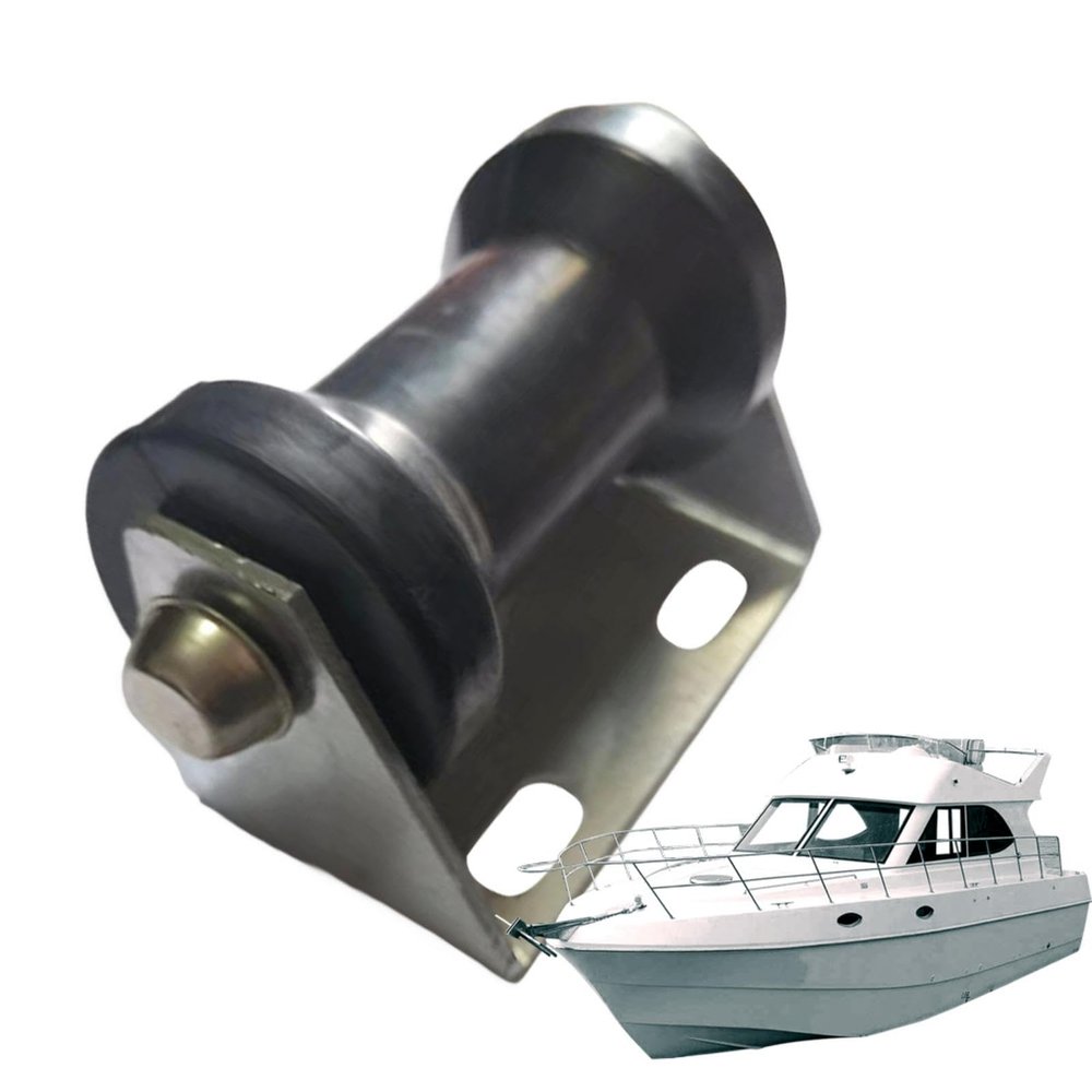 Spool Stationary Keel Roller | Galvanized Steel Boat Trailer Rollers with Brackets,Fixed Coil Keel Roller,Keel Roller Assembly Kit for 2-3 Inches Trailer Tongue Frame