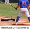 Shakven Portable Baseball Bat Storage Bag | Bat Bag For Travel & The Go, Thickened Flannel, Black, 68cm x 78cm x 88cm view 2