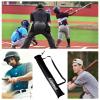Shakven Portable Baseball Bat Storage Bag | Bat Bag For Travel & The Go, Thickened Flannel, Black, 68cm x 78cm x 88cm view 3