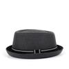 1pc Dad Bowler Porkpie Jazz Hat Fedora Hat Flat Pork Pie Hat for Gentleman Fengyan Sun Hats(Light Gray,58CM) view 4