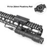 QIRUIMY M600C 600 Lumens Tactical Flashlight + 45 Degree Offset Mount, 4 Slots Offset Picatinny Rail Mount view 4