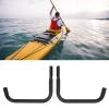 Kayak Wall Mount Rack Space Saving Easy Installation Sturdy Kayak Heavy Duty Steel Wall Hangers Surfboard Holder Wall Mount Bracket for Both Indoor and Outdoor Storage view 4