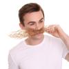 BC GOODS BY Men's Large Mechanical Genius Headwear with Curly Mustache Flame-Retardant Synthetic Fiber, Brown