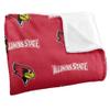 LOGOVISION Illinois State University Blanket, 36x58 Logo Pattern SilkyTouchBlanket view 3