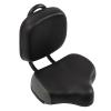 Bike Saddle with Backrest,Adjustable Bike Back Cushion with Large Knob,0-4.72in Adjustment Range,Soft Back Rest PU Cushion Replacement Seat for Bicycles, Tricycles,Black, Grey view 2