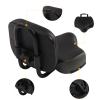 Bike Saddle with Backrest,Adjustable Bike Back Cushion with Large Knob,0-4.72in Adjustment Range,Soft Back Rest PU Cushion Replacement Seat for Bicycles, Tricycles,Black, Grey view 3