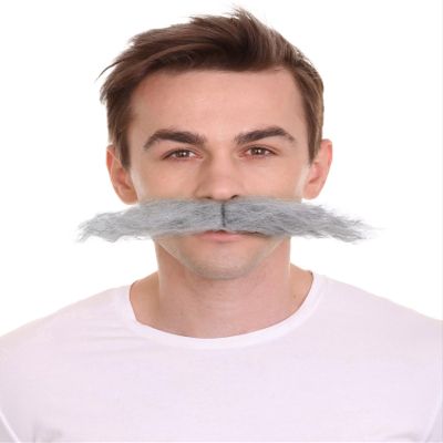BC GOODS BY Men's Mechanical Genius Headwear with Curly Mustache Flame-Retardant Synthetic Fiber, Dark Grey